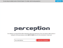 Tablet Screenshot of perception.co